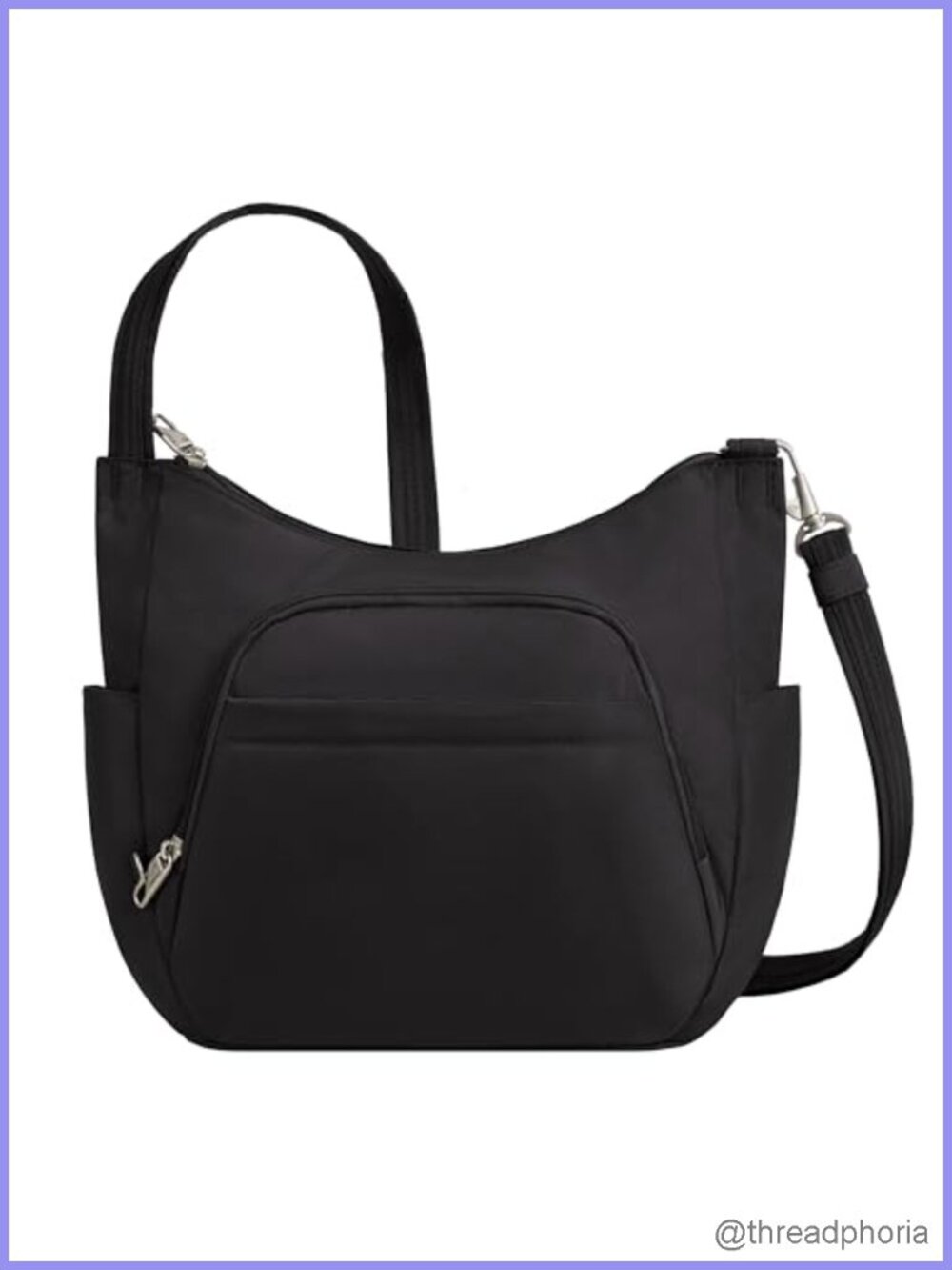 Anti-Theft Crossbody Bucket Bag Slash Resistant RFID Travel